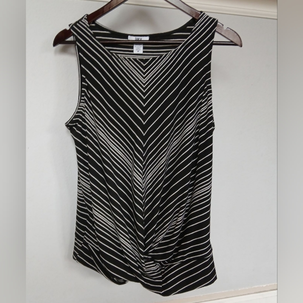 Bar III Women's Striped Blouse Size M